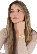 Invicta Women's Pro Diver Crystal Accented 18k Ion-Plated Stainless Steel Watch - Image 5